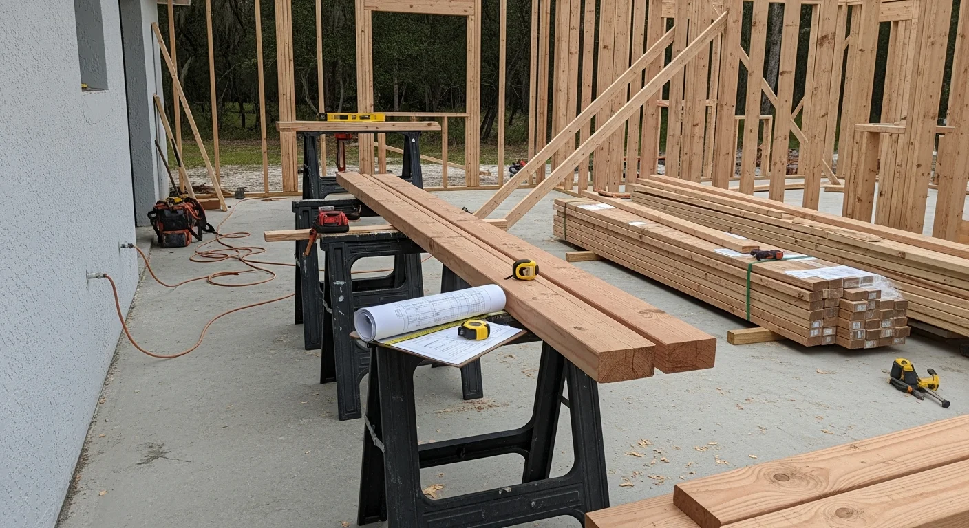 A completed residential addition in Brevard County, Florida showing new framed construction attached to an existing single-family home. The exterior reflects Florida Building Code construction standards suited for the coastal Space Coast climate.